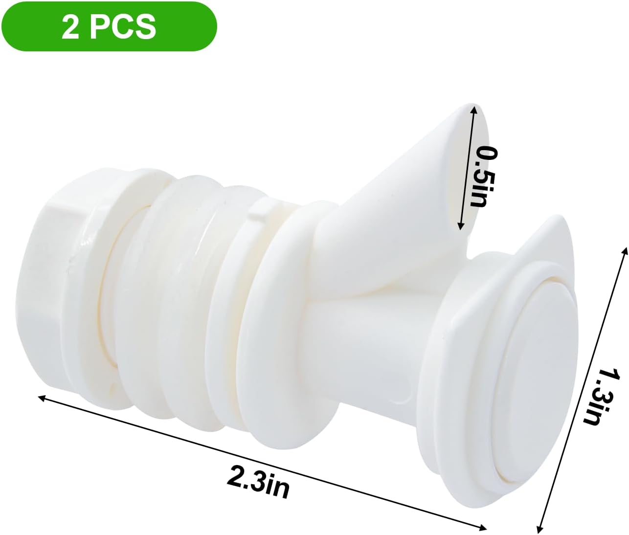 2 Piece Push-Button Cooler Spigot for Igloo 2, 3, 5, 10 Gallon Beverage Cooler, Reusable Water Cooler Kettle Faucet Replacement Parts