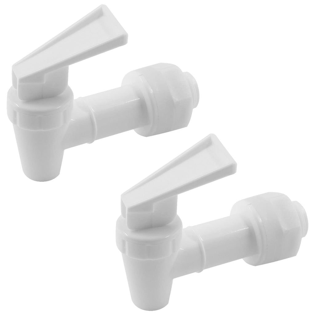 2 Pcs BPA-Free Replacement Cooler Faucet Water Bottle Jug, Water Dispenser Tap Set Reusable Spigot Spout Water Beverage Lever Pour Dispenser Valve Water Crock Tap (Black)
