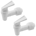 2 Pcs BPA-Free Replacement Cooler Faucet Water Bottle Jug, Water Dispenser Tap Set Reusable Spigot Spout Water Beverage Lever Pour Dispenser Valve Water Crock Tap (Black)