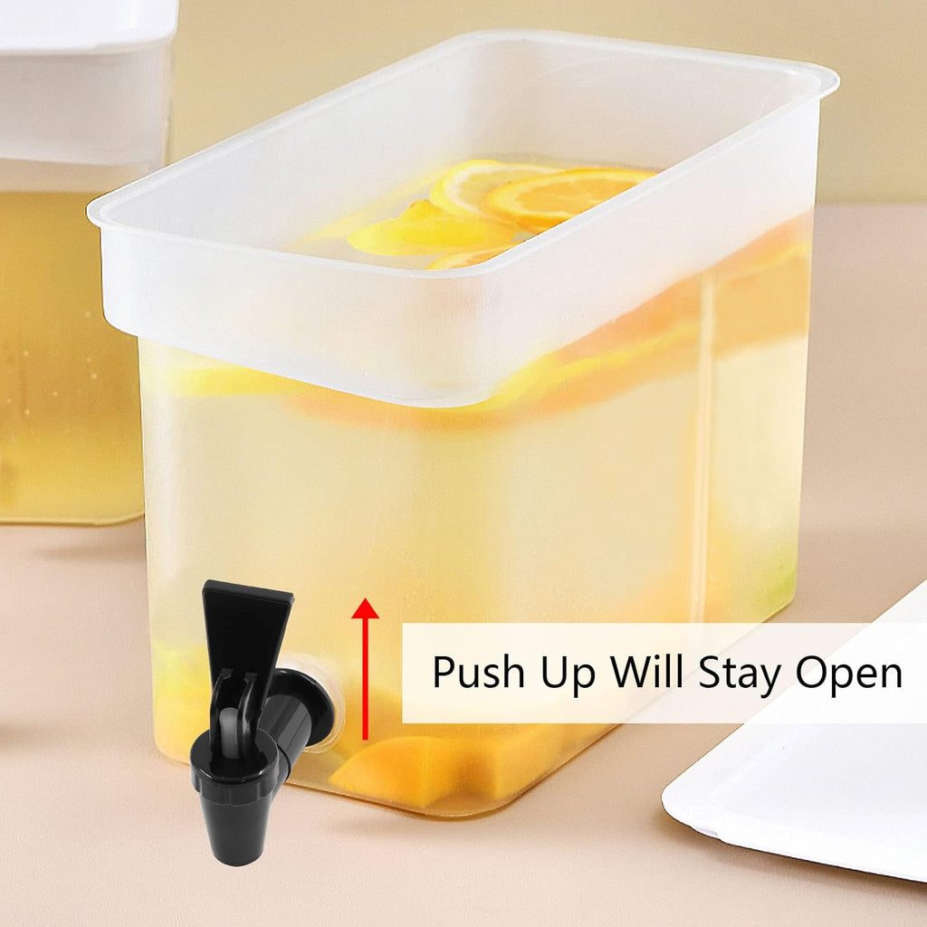 2 Pcs BPA-Free Replacement Cooler Faucet Water Bottle Jug, Water Dispenser Tap Set Reusable Spigot Spout Water Beverage Lever Pour Dispenser Valve Water Crock Tap (Black)