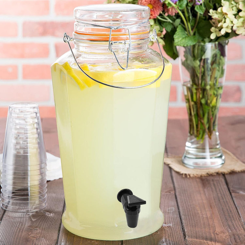 2 Pcs BPA-Free Replacement Cooler Faucet Water Bottle Jug, Water Dispenser Tap Set Reusable Spigot Spout Water Beverage Lever Pour Dispenser Valve Water Crock Tap (Black)