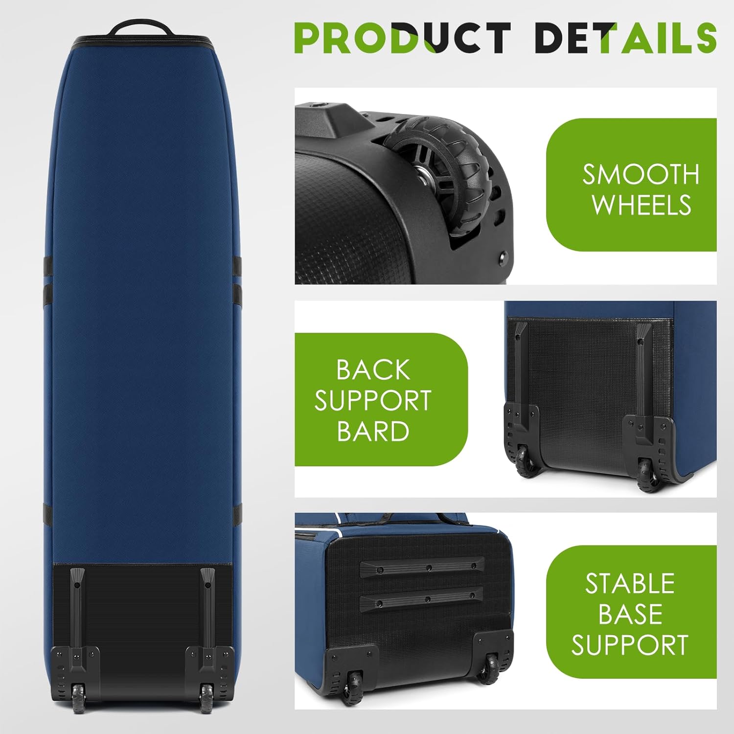 findway Golf Travel Bag for Airlines 900D Heavy Duty Oxford Golf Travel Case with Wheels, Golf Travel Cover with Club Protector Liner for Men Women